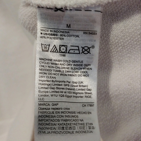 Gap - Floral Logo CrewNeck Sweater French Terry - Picture 11 of 13